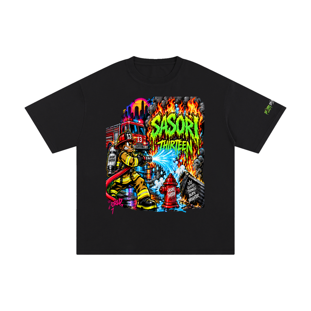 Unisex fire Dog Sasori 13 T shirt
