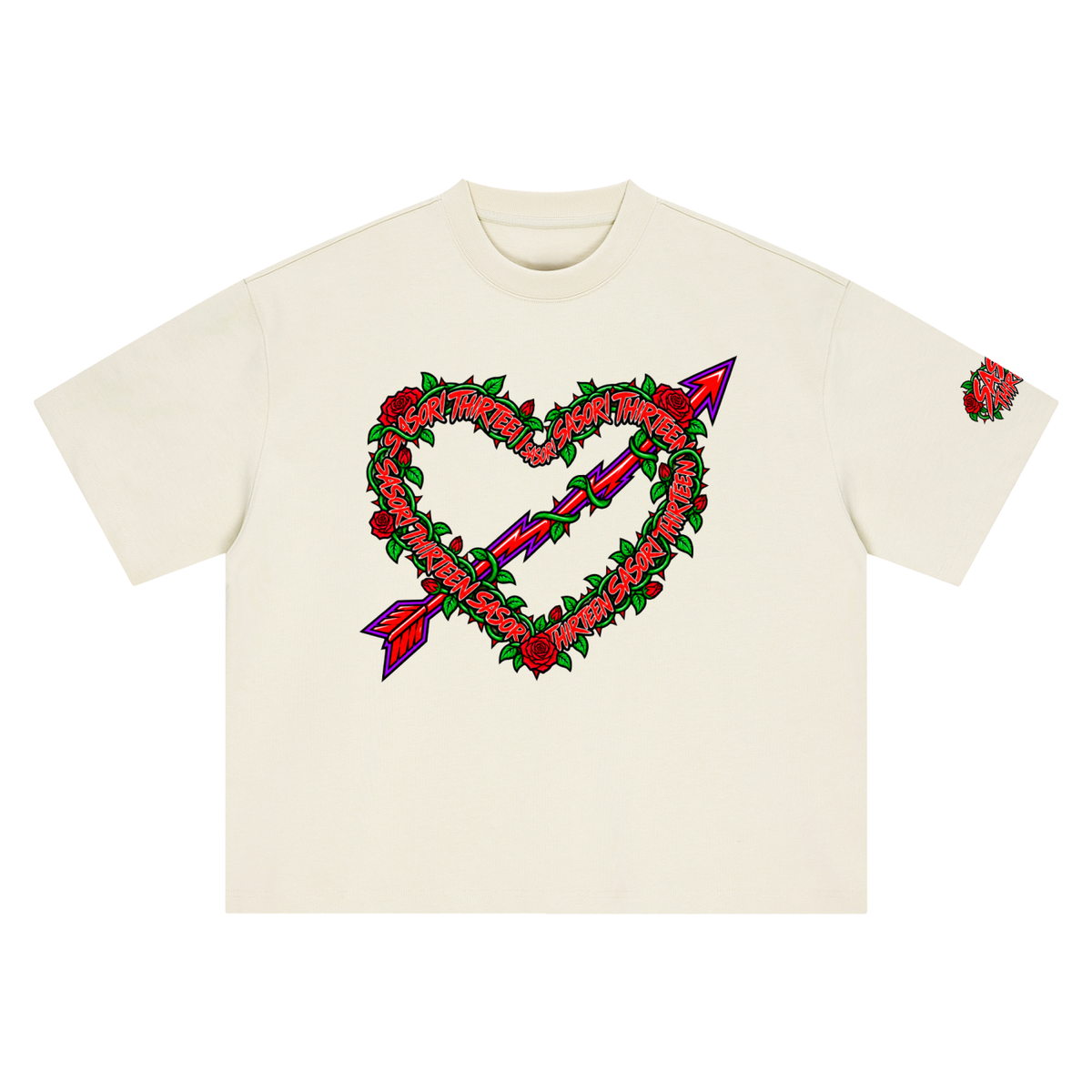 Boxy Oversized love Sasori T-Shirt