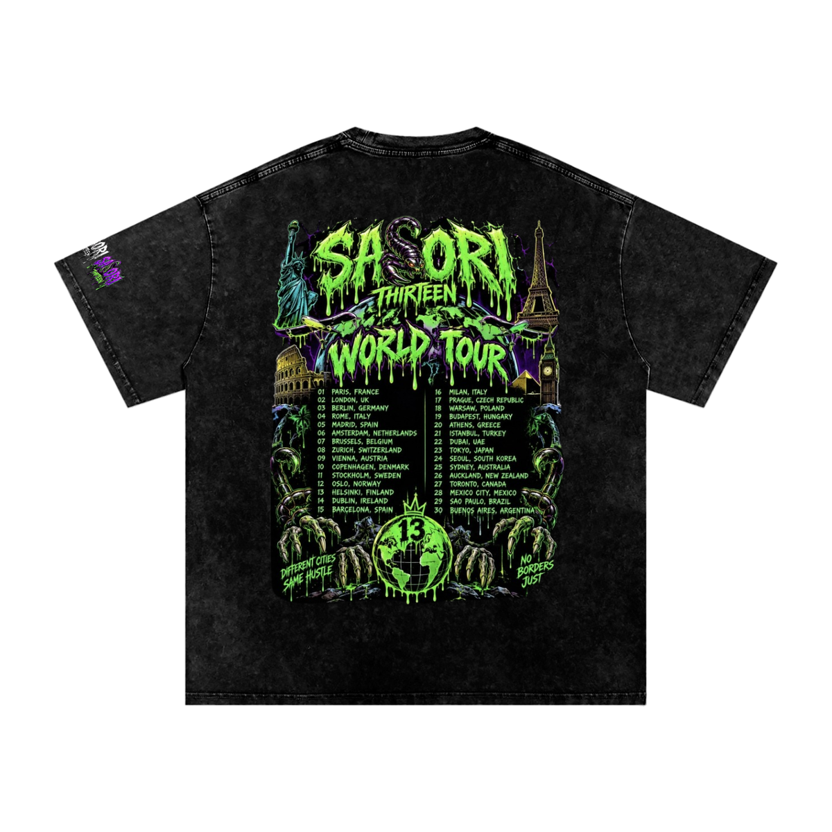 Snow Washed Zombie Tour  T-Shirt