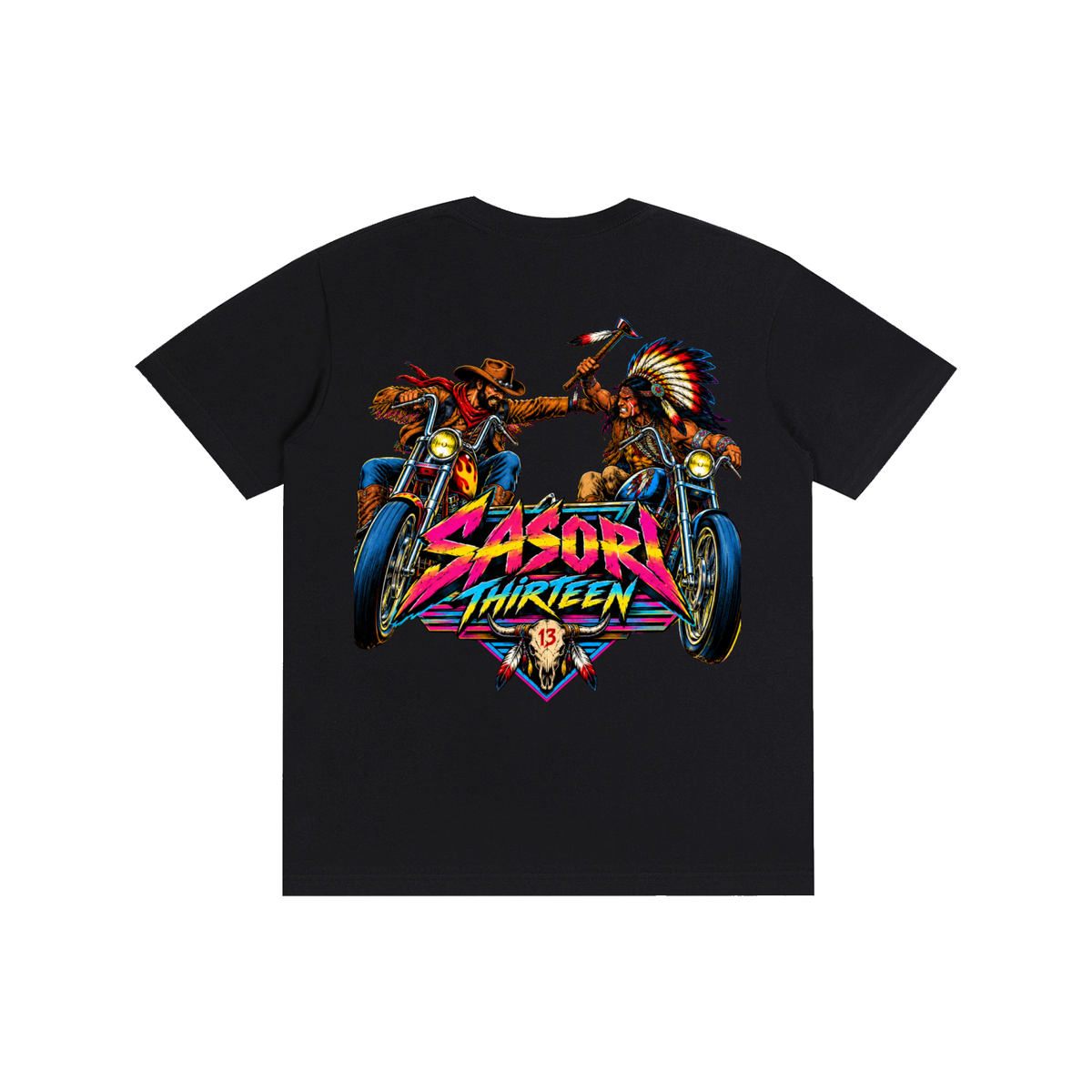 Unisex Indian & Cowboy     T-Shirt