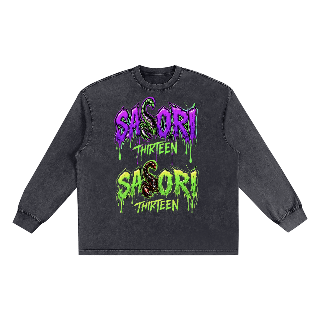 Mens Long sleeve Sasori slime   T-Shirt