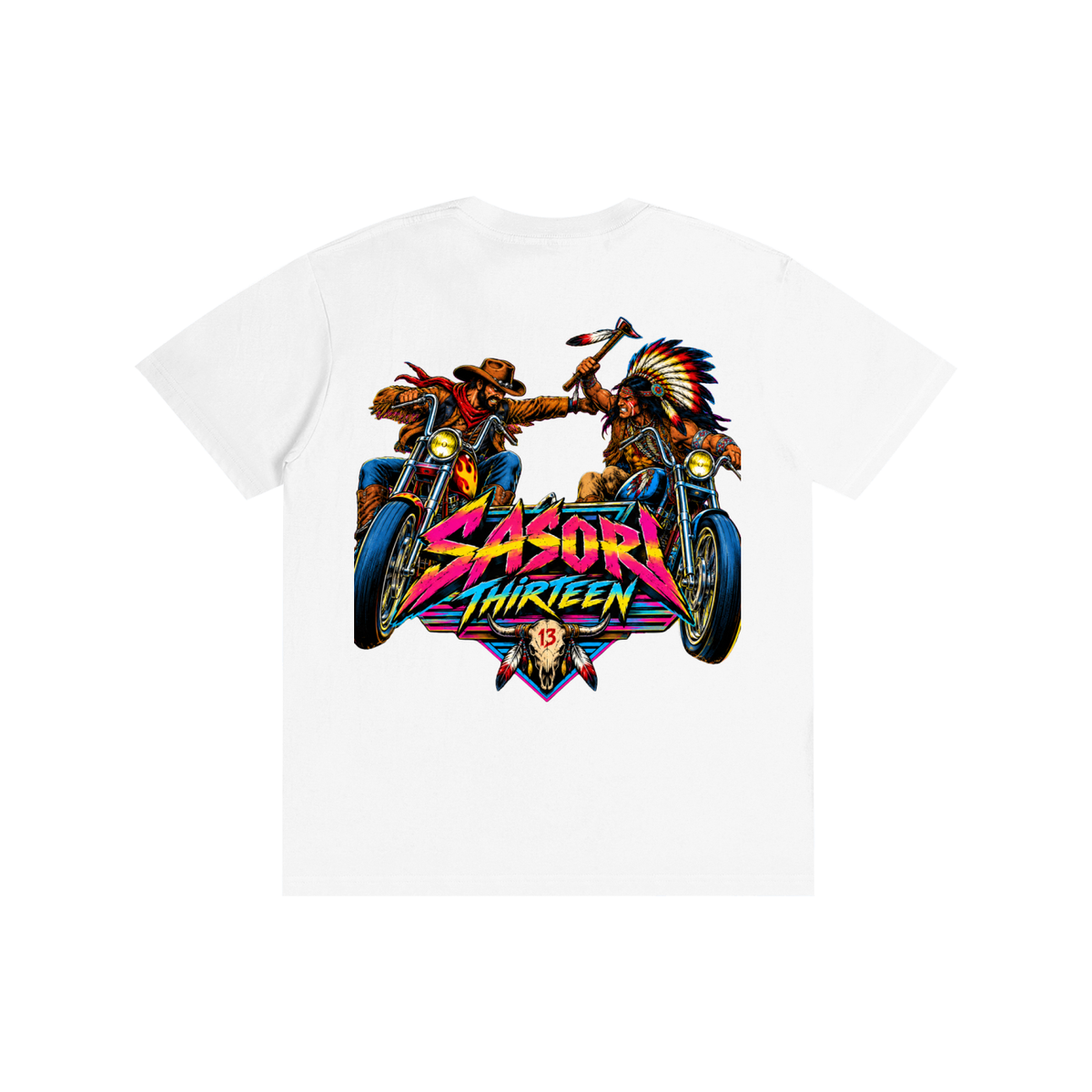Unisex Indian & Cowboy     T-Shirt