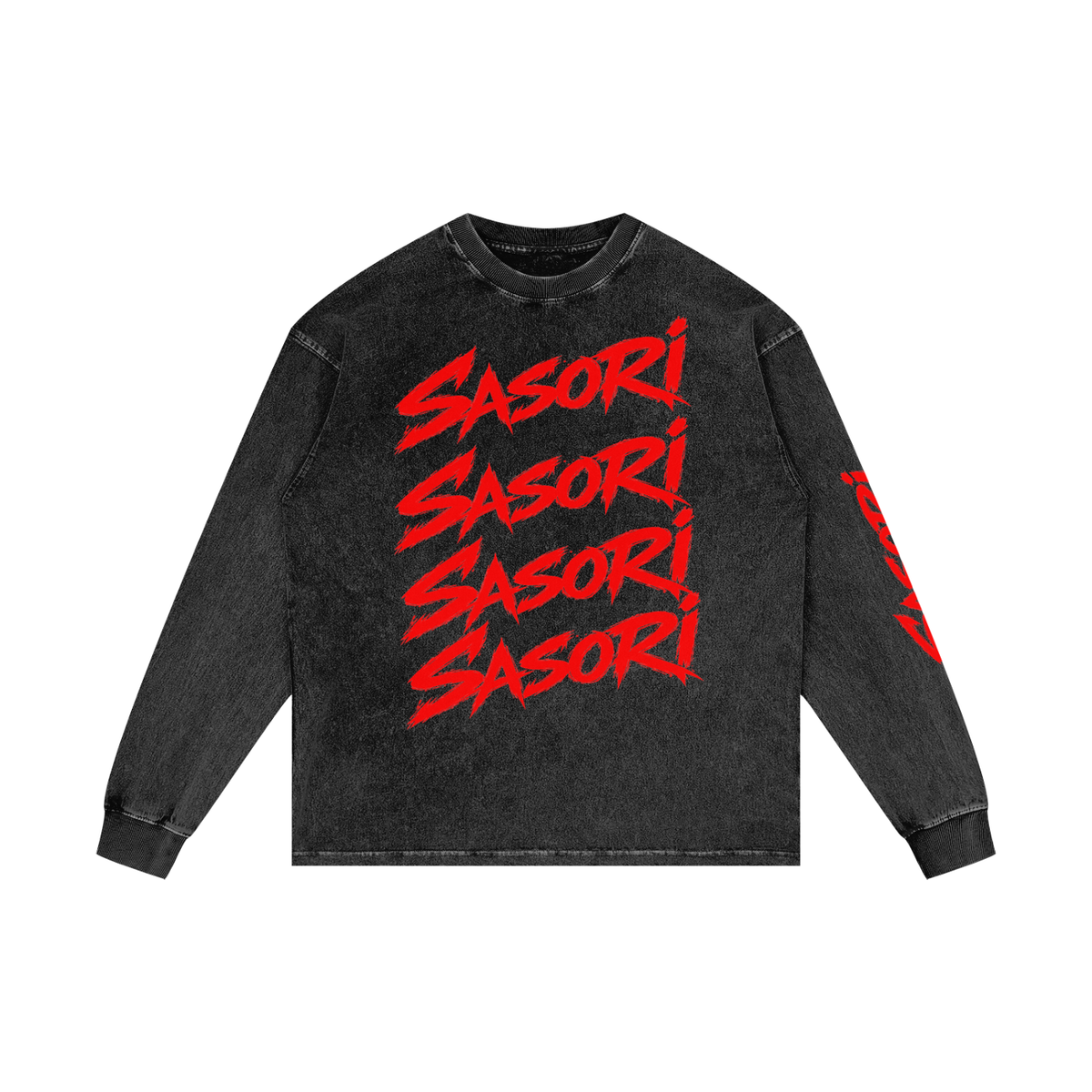 Acid Wash Oversize Long Sleeve T-Shirt